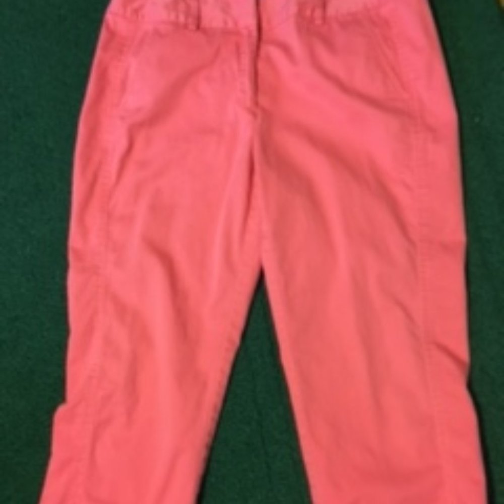 Coral capri pants